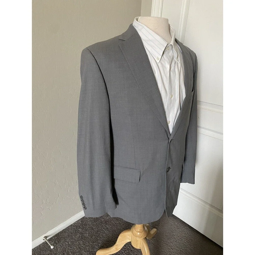 Jos A Bank Signature Collection Tailored Fit Sports Coat Gray Chelsea 42 Regular